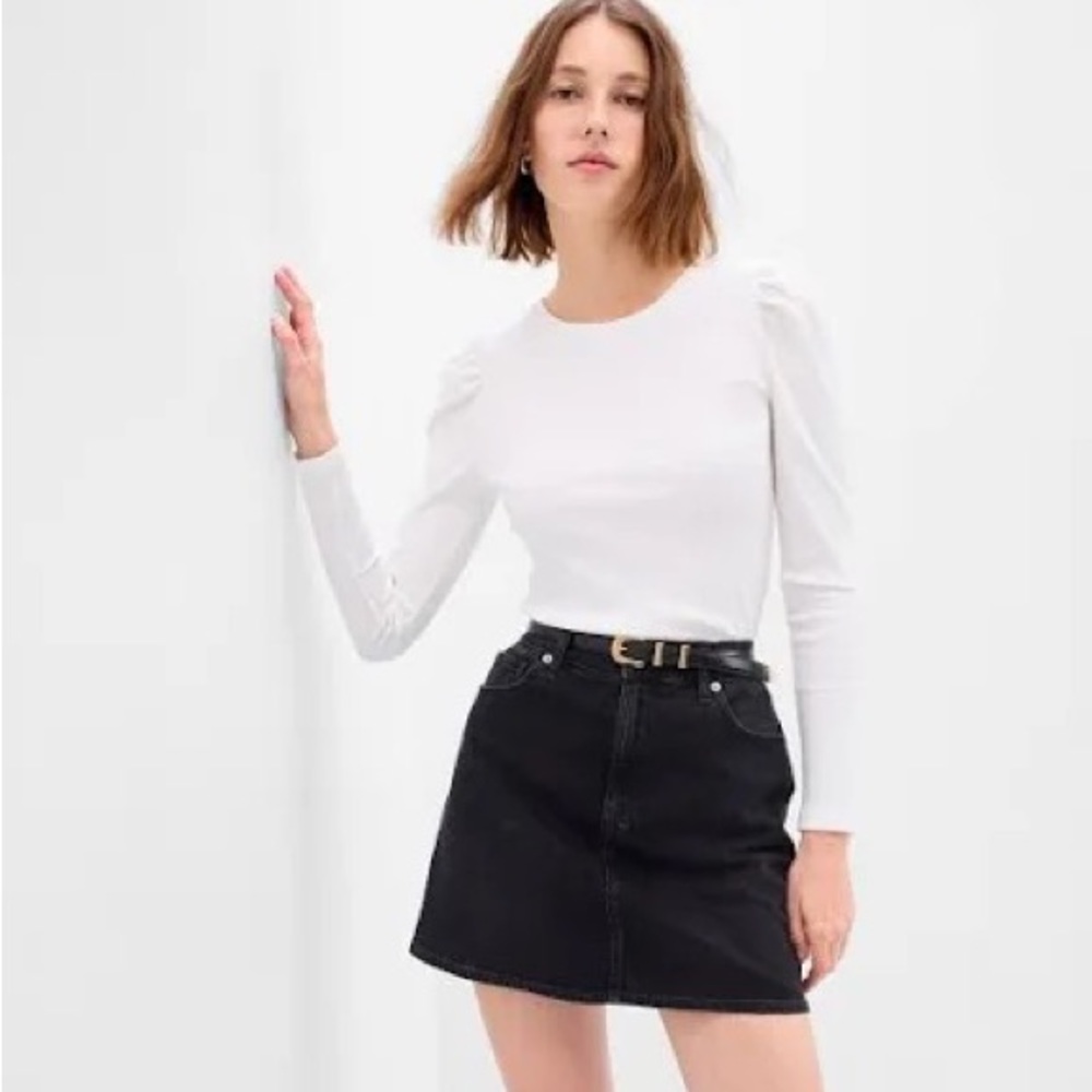 CHANCE Puff Sleeve Top Size L